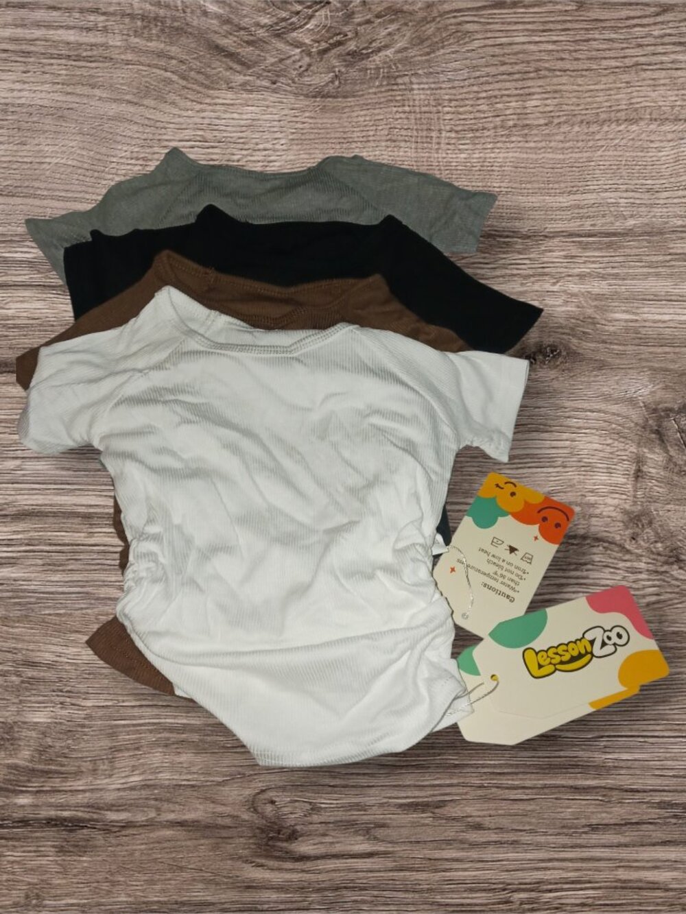 LessonZoo 4 Pack Toddler Girls Short Sleeve Shirts Size 2T NWT